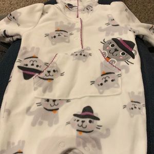 Newborn Halloween One piece flannel